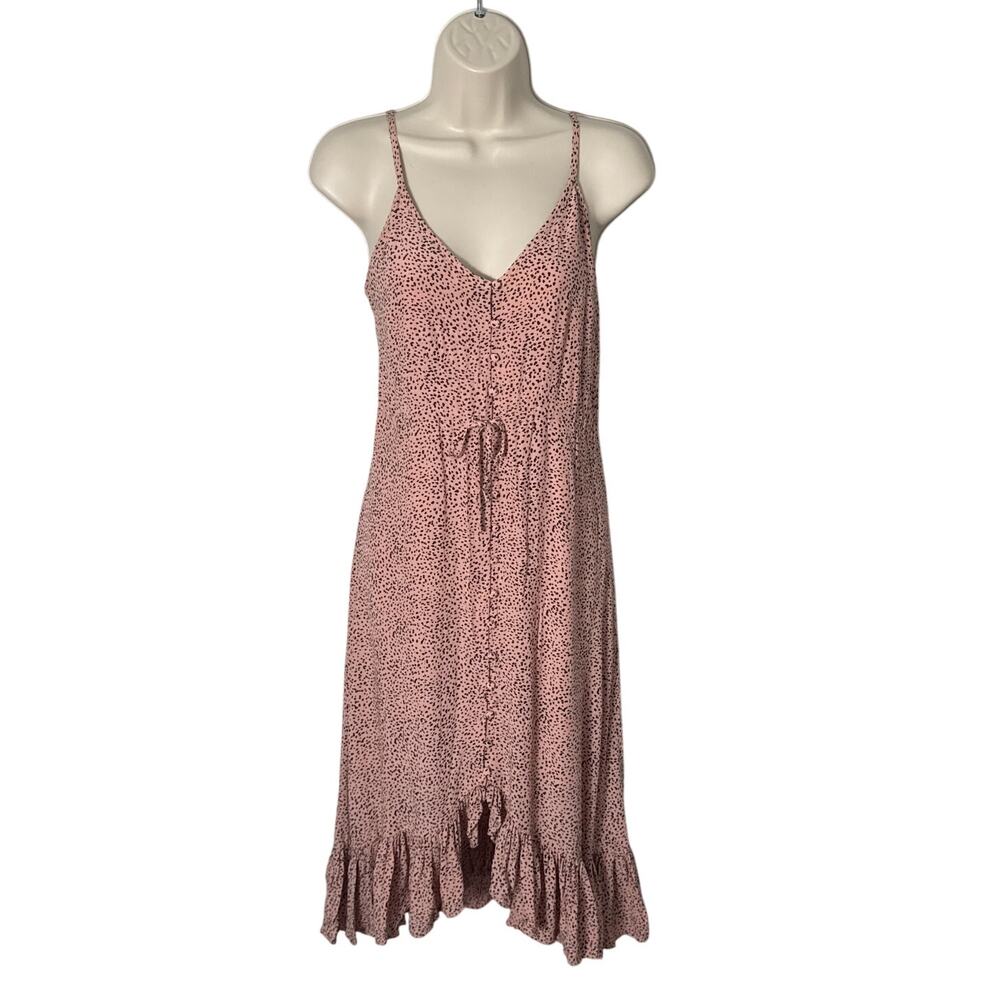 NWT Rails Frida Midi Dress in Rose Pink Spotted Boho Feminine Size S - Picture 4 of 13